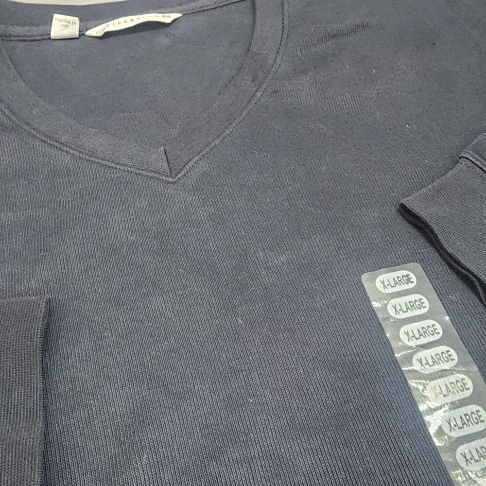Cutter & Buck Sweatshirt Navy V-Neck 100% Supima Cotton Mens XL